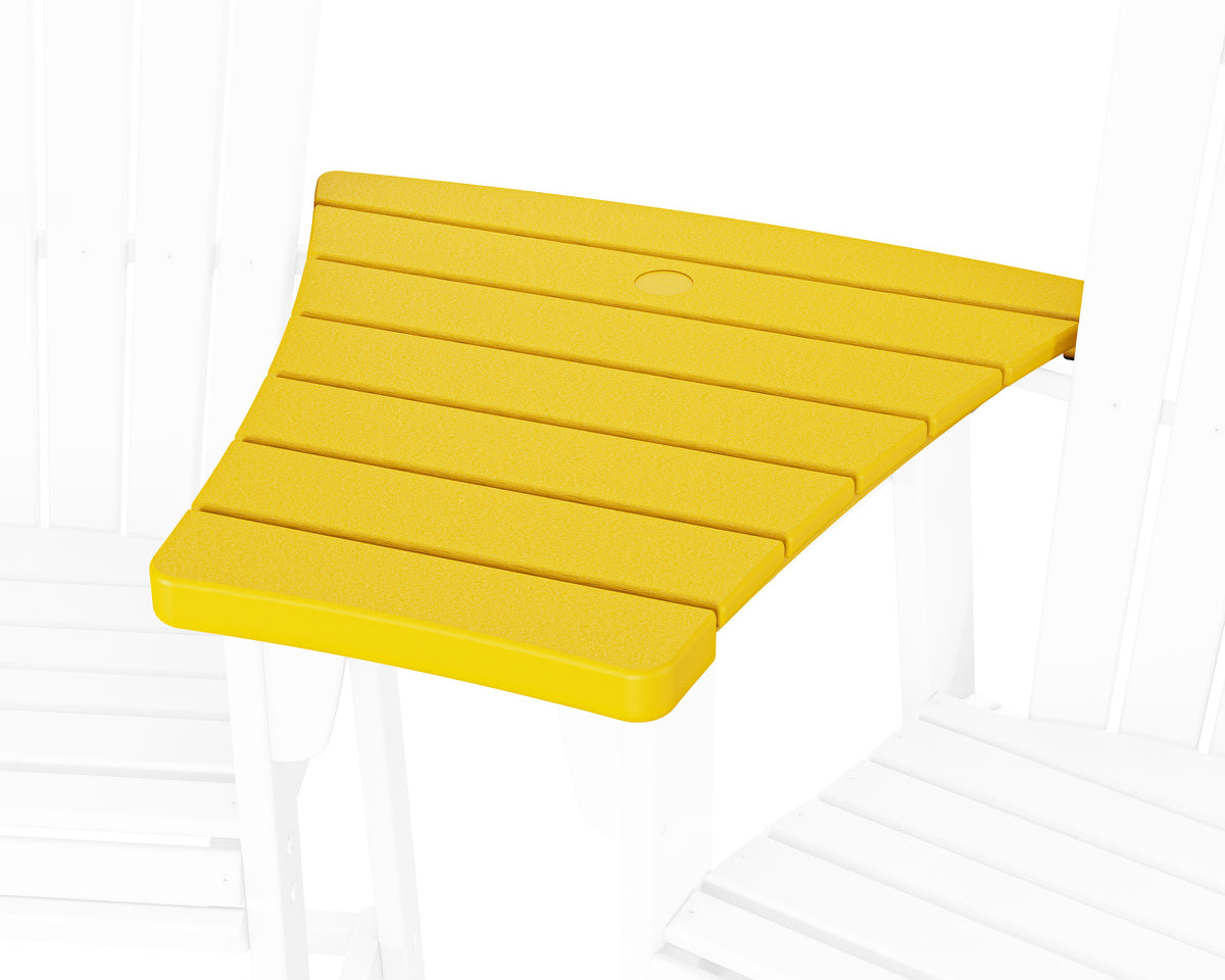 POLYWOOD 600 Series Angled Adirondack Dining Connecting Table in Lemon