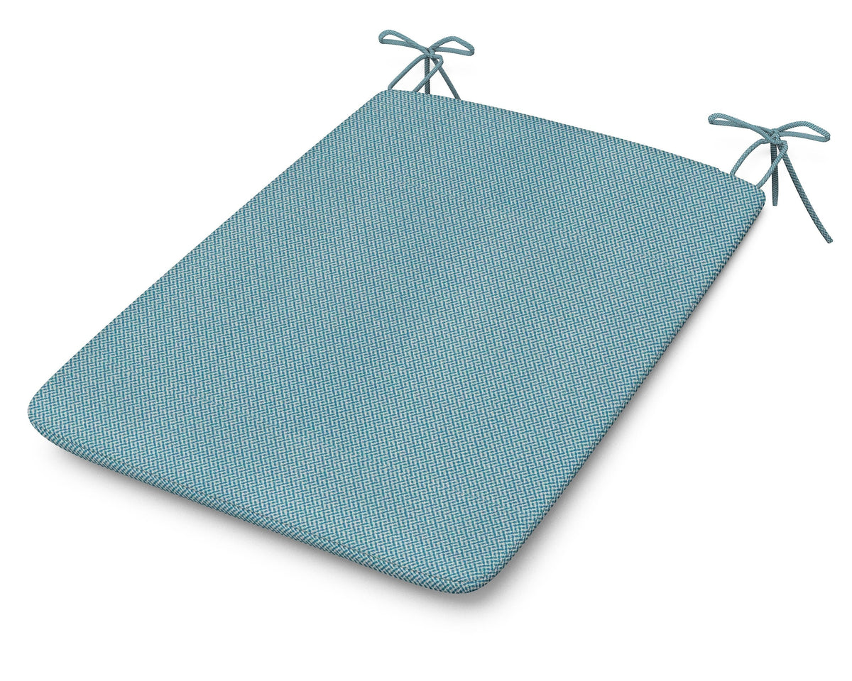 POLYWOOD 1100 Plaza Seat Pad in Lattice Sky Blue