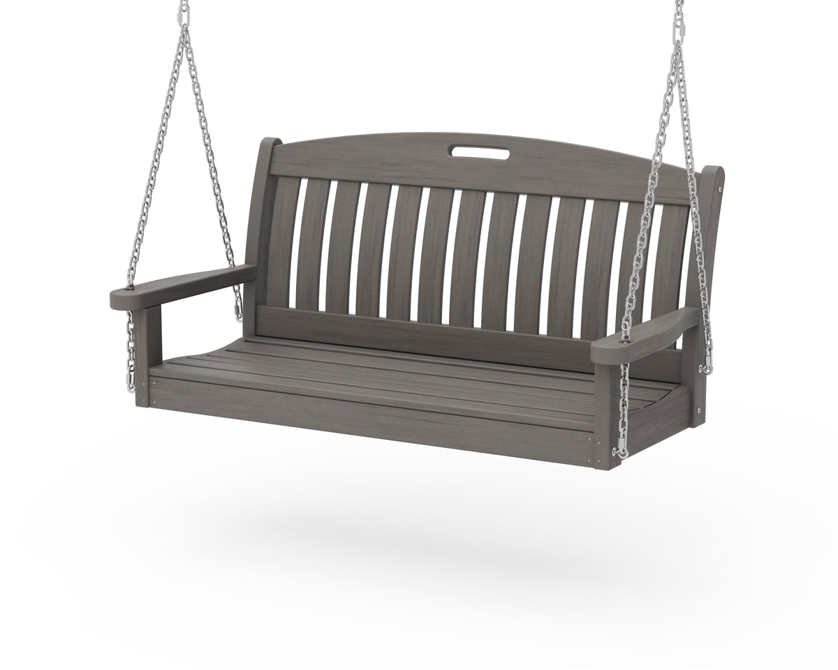 POLYWOOD Nautical 48" Swing in Driftwood