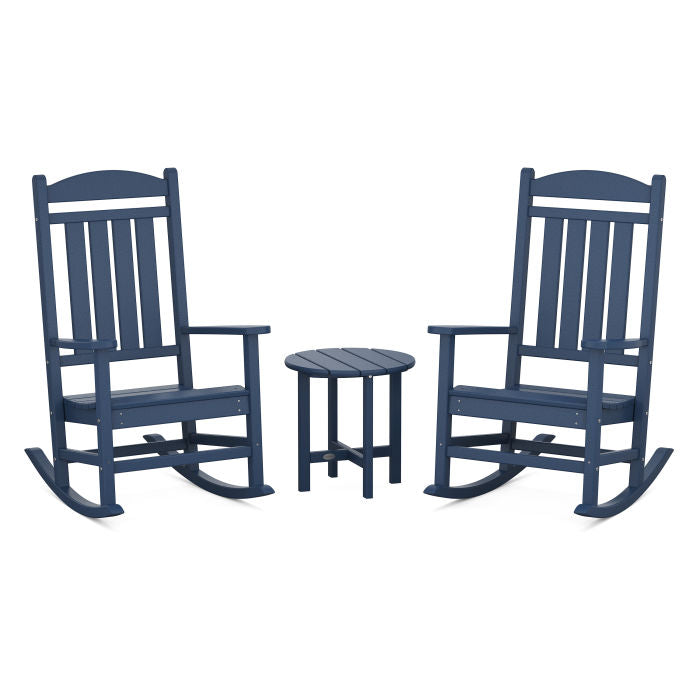 Presidential 3-Piece Rocker Set with Round Side Table