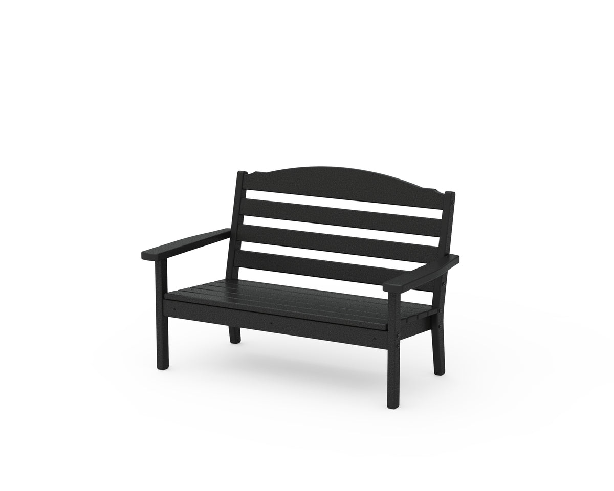 POLYWOOD Savannah Kids Bench in Black