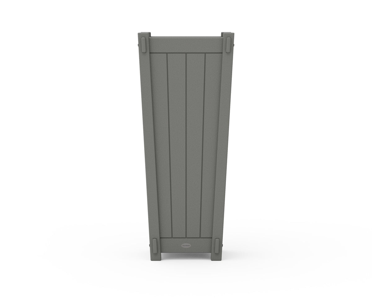 POLYWOOD Vineyard Tapered Square Tall Planter Box angle view