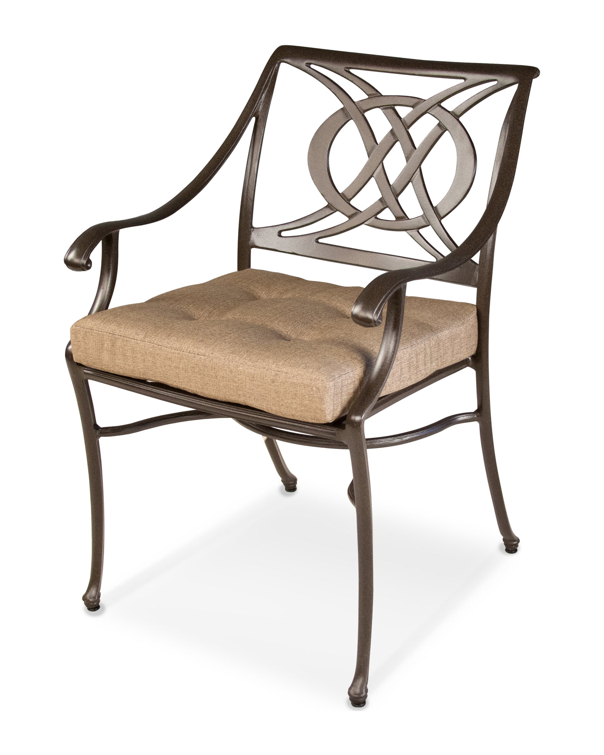 POLYWOOD Ateeva™ Luxe™ 19" x 17" Outdoor Seat Cushion by POLYWOOD® in Sesame