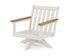 POLYWOOD Vineyard Deep Seating Swivel Chair Frame in Sand / Natural