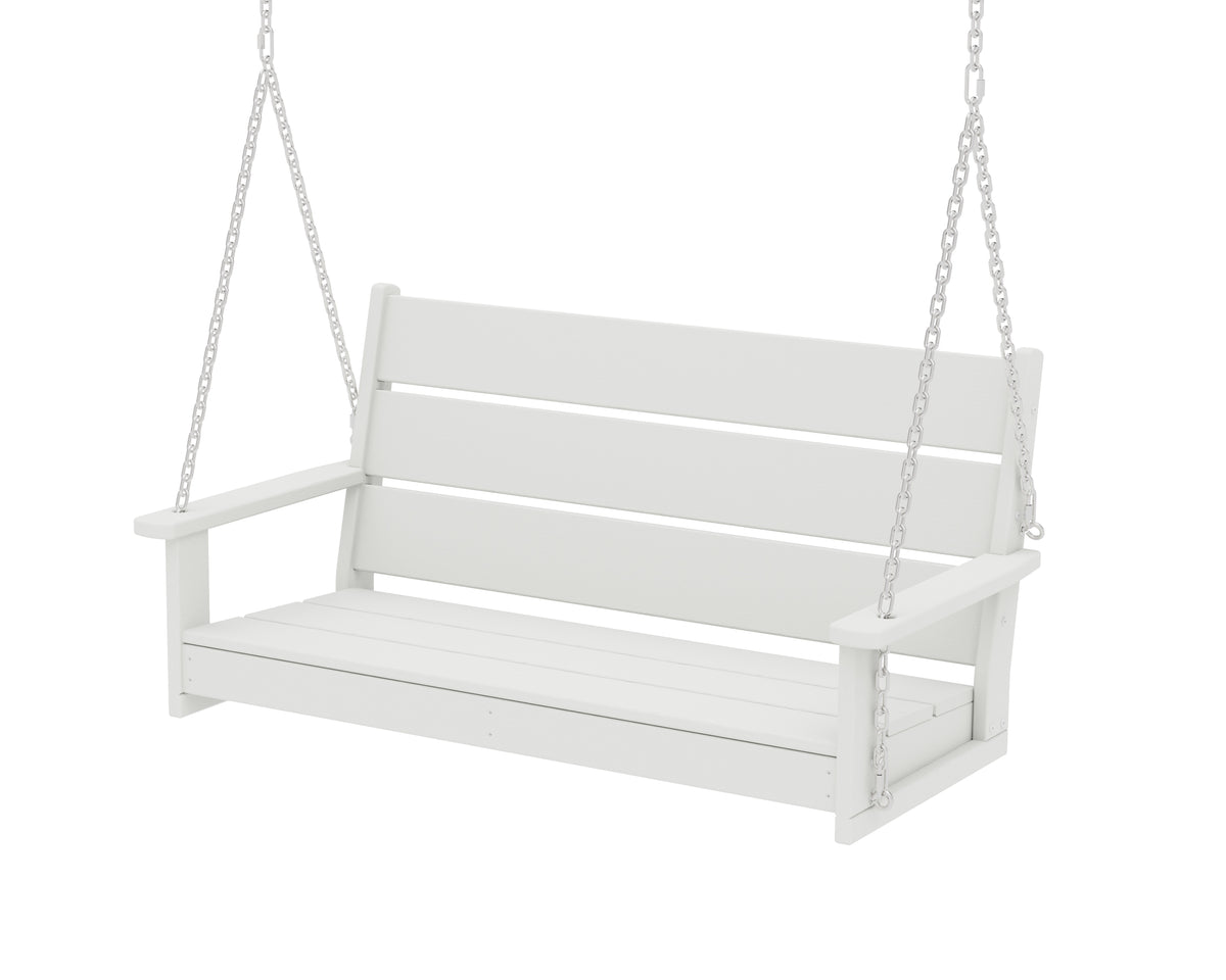 POLYWOOD Lakeside 48" Swing in Vintage White
