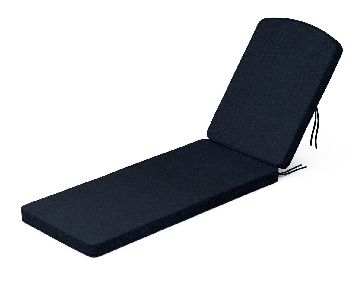 POLYWOOD Chinoiserie Chaise Cushion in Marine Indigo