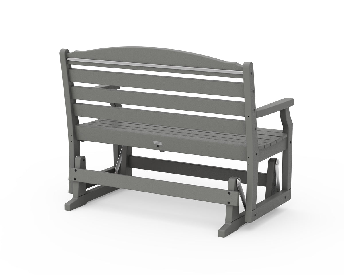 Alternate view of the POLYWOOD Savannah 48" Glider in Slate Grey