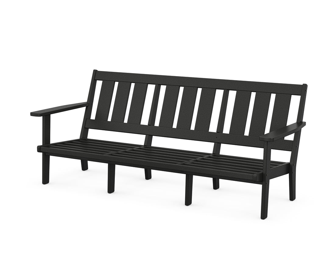POLYWOOD Oxford Deep Seating Sofa Frame in Black