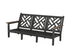 POLYWOOD Chippendale Deep Seating Sofa Frame in Black / Kona