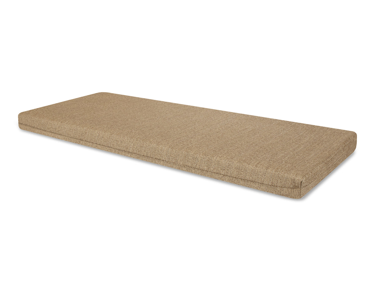 POLYWOOD Bench Seat Cushion - 17.25"D x 68.5"W x 2.5"H in Sesame