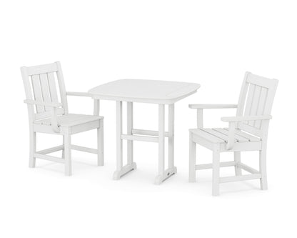 POLYWOOD Oxford 3-Piece Dining Set in White