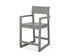 POLYWOOD EDGE Counter Arm Chair in Slate Grey