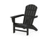 POLYWOOD Nautical Adirondack Chair in Black