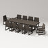 POLYWOOD PW Designer Series Elevate 11-Piece A-Frame Table Dining Set in Vintage Coffee