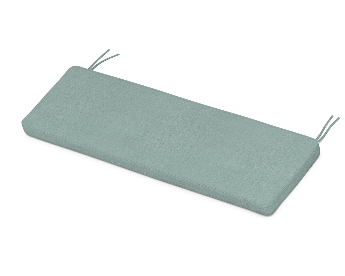 POLYWOOD Chinoiserie 60" Bench Seat Cushion in Glacier Spa