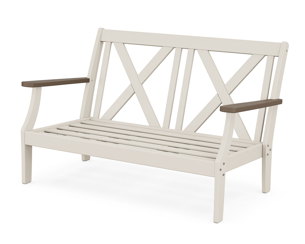 POLYWOOD Braxton Deep Seating Loveseat Frame in Sand / Kona