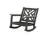 POLYWOOD Chippendale Deep Seating Rocking Chair Frame in Black / Driftwood