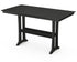 POLYWOOD Farmhouse Trestle 37" x 72" Bar Table in Black