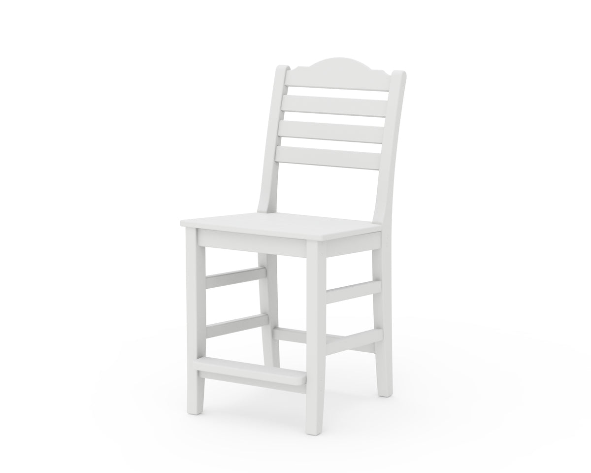 POLYWOOD Savannah Counter Side Chair in White