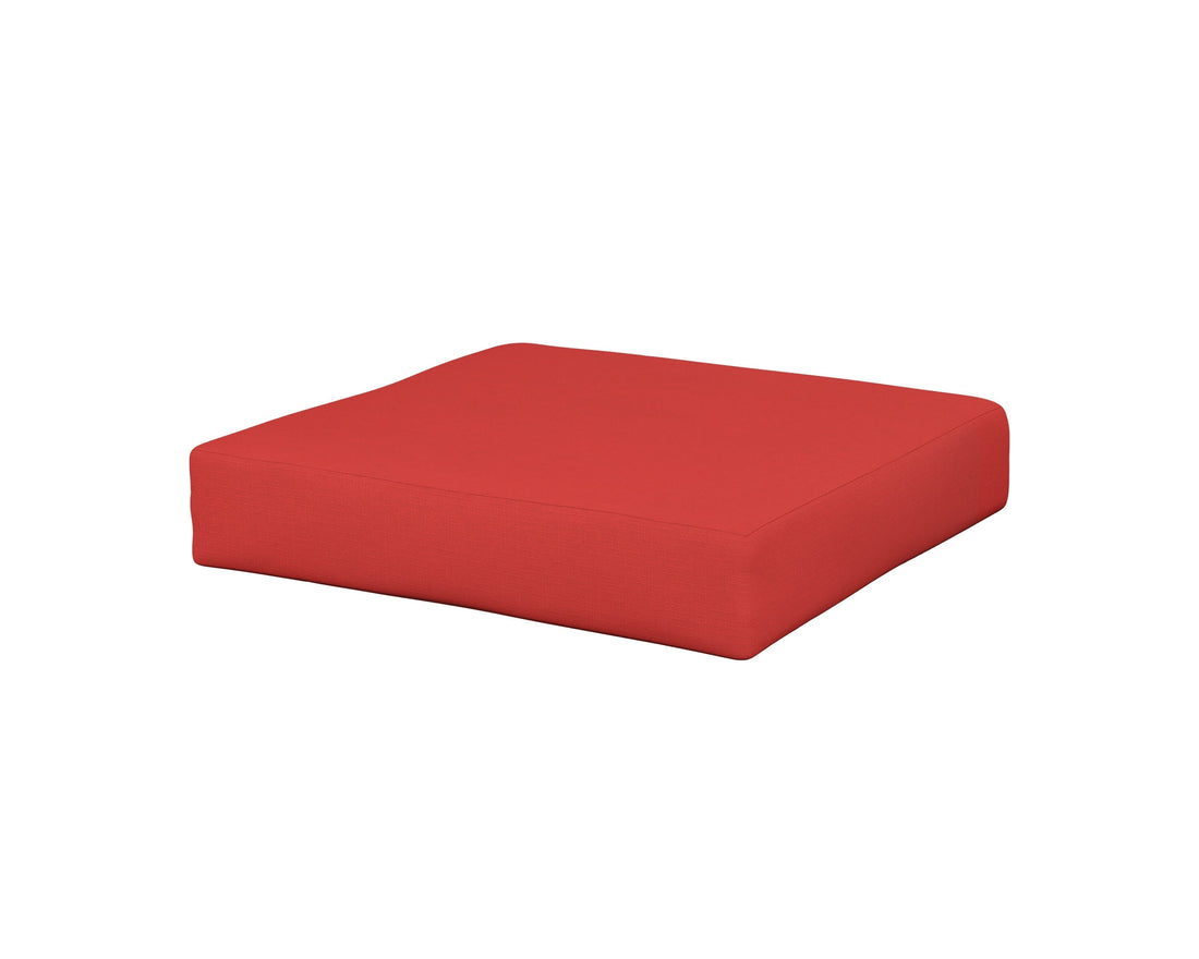 POLYWOOD Modular Ottoman Cushion in Crimson Linen
