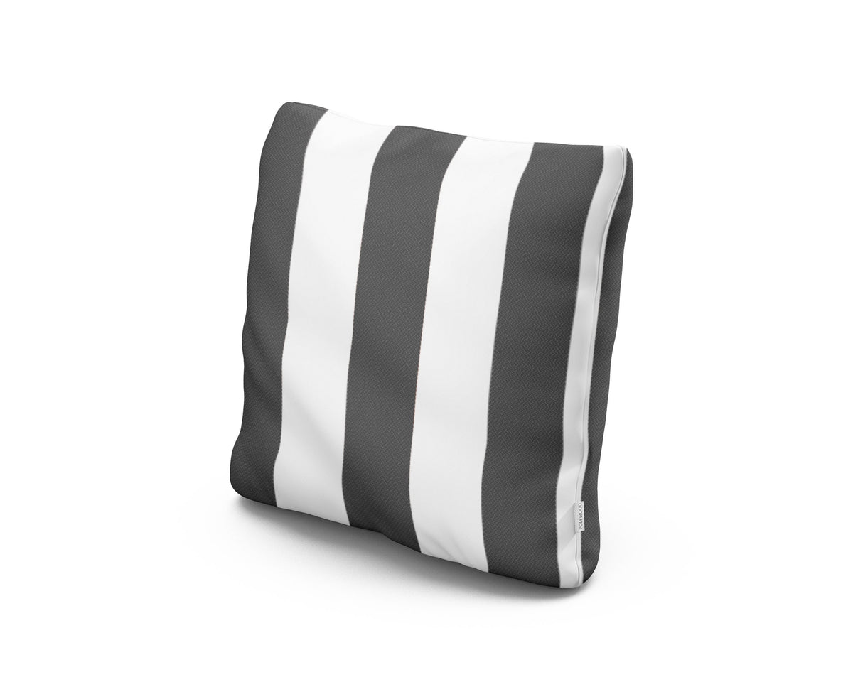 POLYWOOD 18" Outdoor Throw Pillow in Montdor Onyx