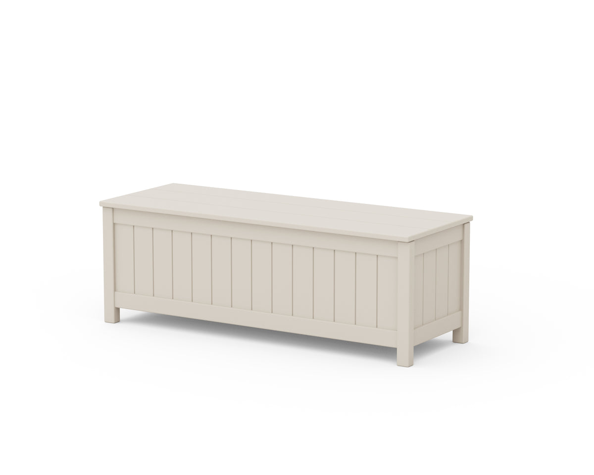 POLYWOOD Vineyard 48" Storage Bench in Sand