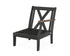 POLYWOOD Braxton Modular Right Arm Chair Frame in Black / Kona