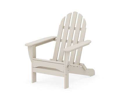 POLYWOOD Classic Folding Adirondack Chair in Sand
