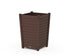 POLYWOOD Nautical Large Tapered Square Planter Box in Mahogany