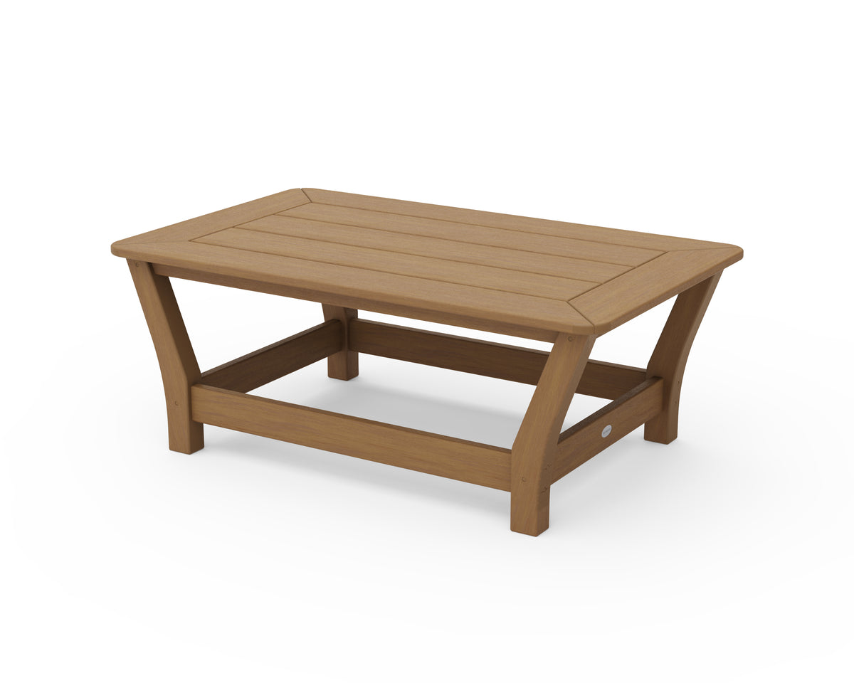 POLYWOOD Harbour Slat Coffee Table in Natural