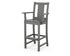 POLYWOOD Prairie Bar Arm Chair in Slate Grey