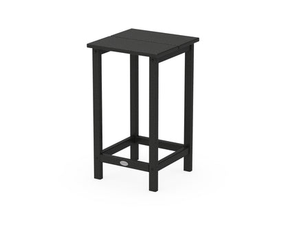 POLYWOOD Studio Square Counter Side Table in Black