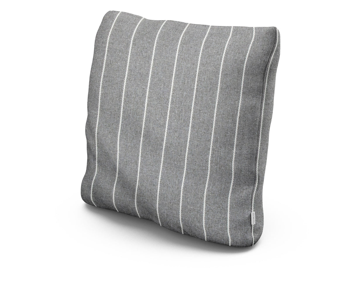 POLYWOOD 20" Outdoor Throw Pillow in Pencil Pewter