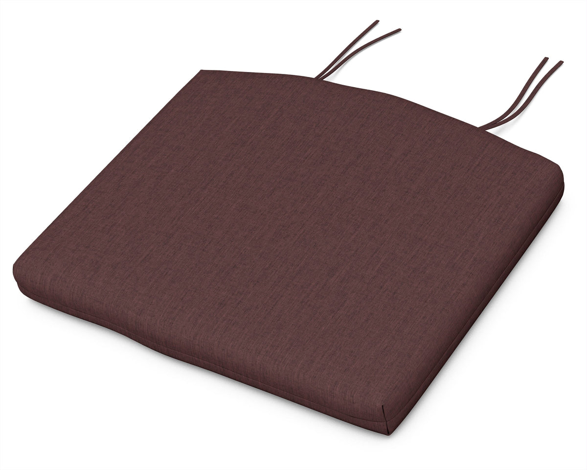 POLYWOOD Standard Seat Cushion 17"D x 20.5"W x 2.5"H in Cast Currant