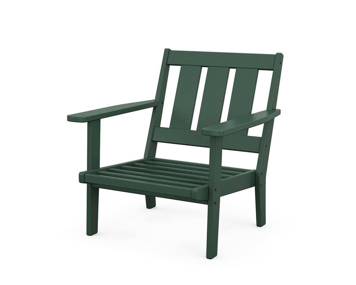 POLYWOOD Oxford Deep Seating Chair Frame in Green