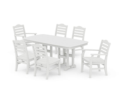 POLYWOOD Savannah 7-Piece Dining Set in Vintage White