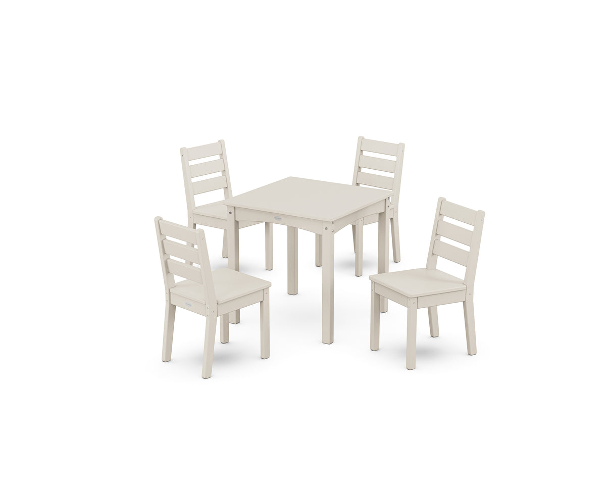 POLYWOOD Lakeside Kids 5-Piece Dining Set in Sand