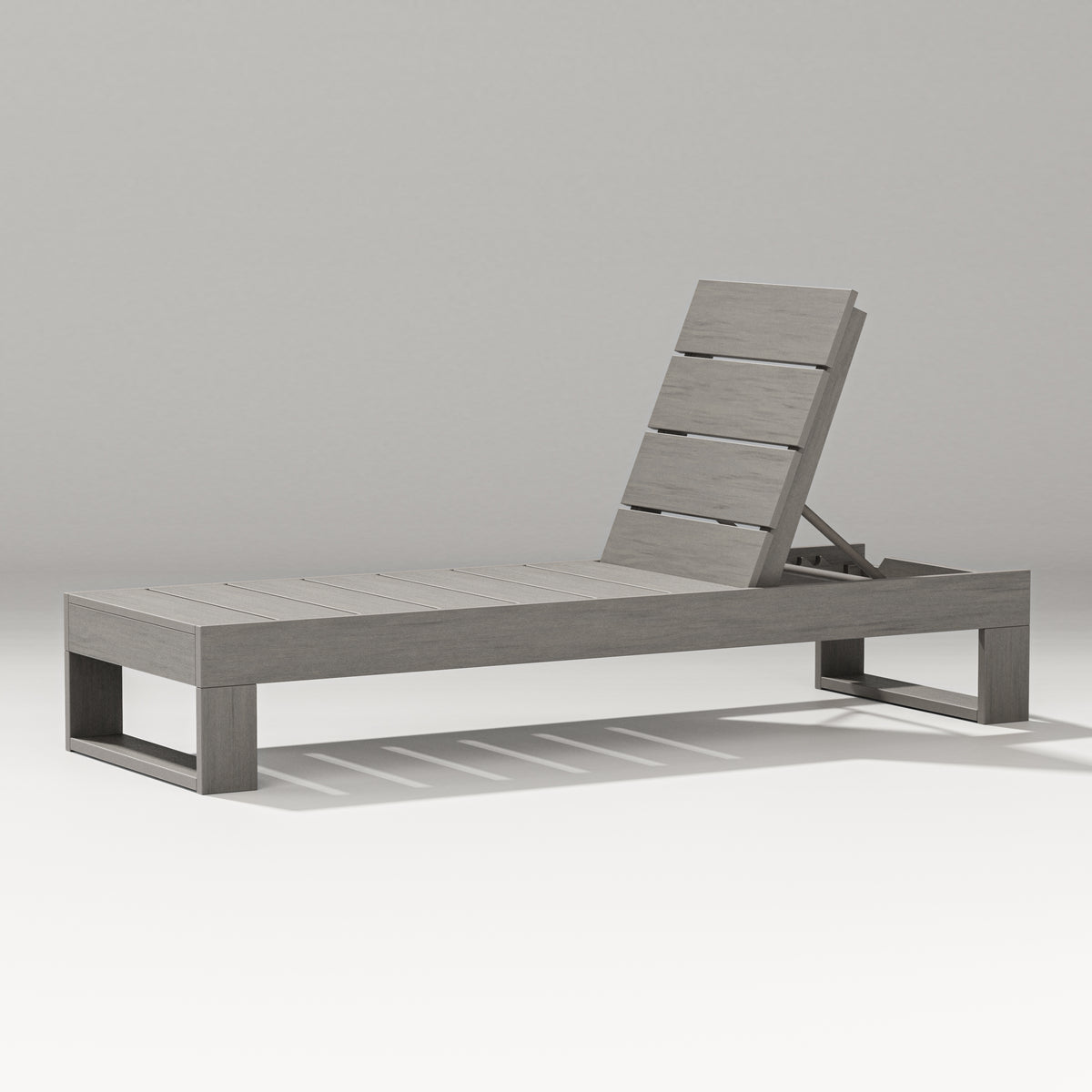 POLYWOOD Latitude Chaise Lounge in Driftwood