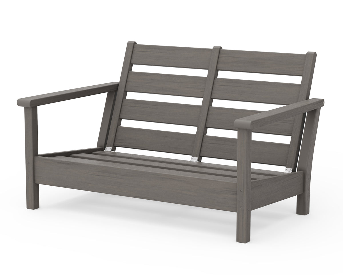 POLYWOOD Harbour Loveseat Frame in Driftwood