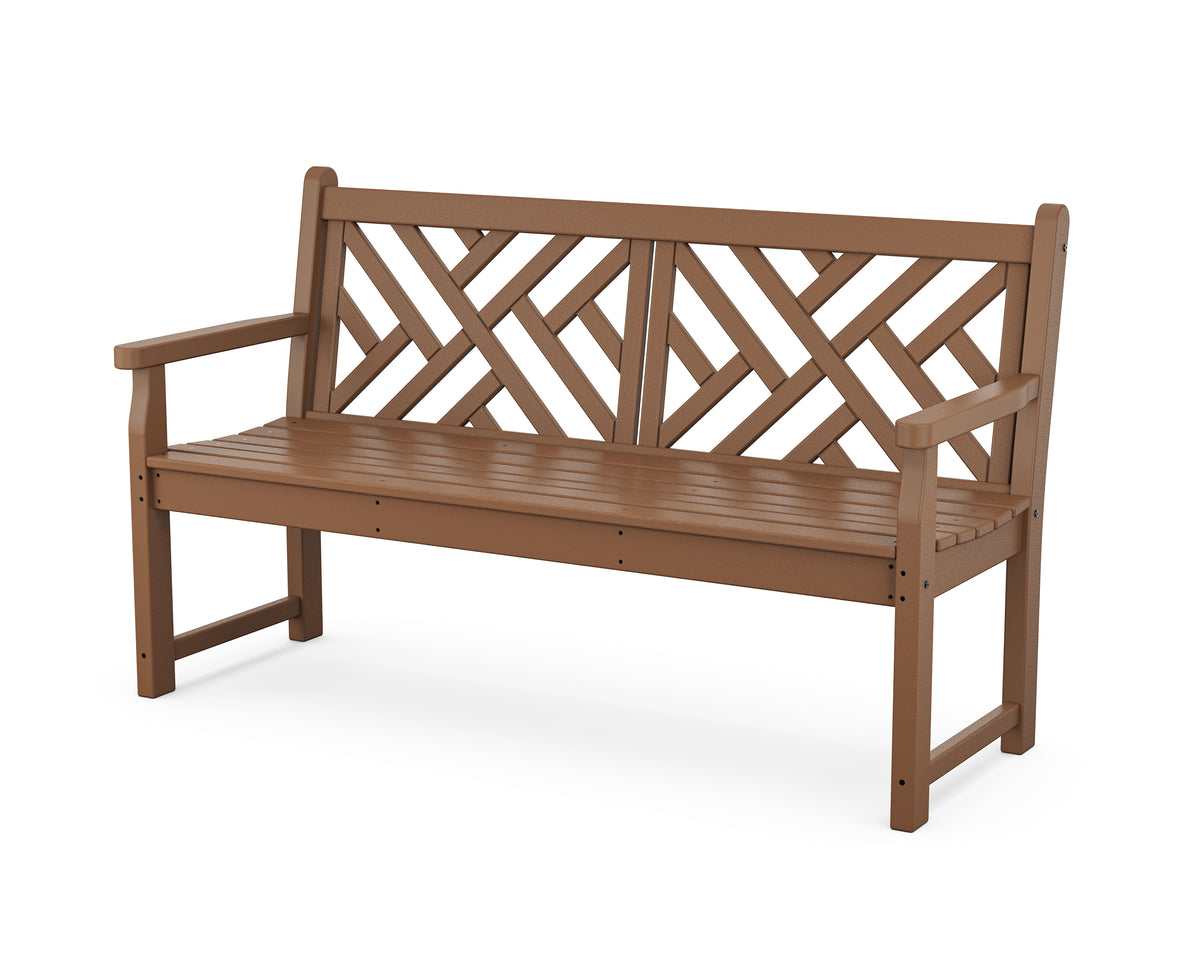POLYWOOD Chippendale 60" Bench in Teak
