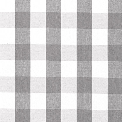 POLYWOOD Ateeva™ 17" x 17" Outdoor Seat Cushion by POLYWOOD® in Buffalo Plaid Grey Mist