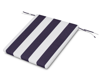 POLYWOOD AL100 Seat Pad in Cabana Stripe Navy