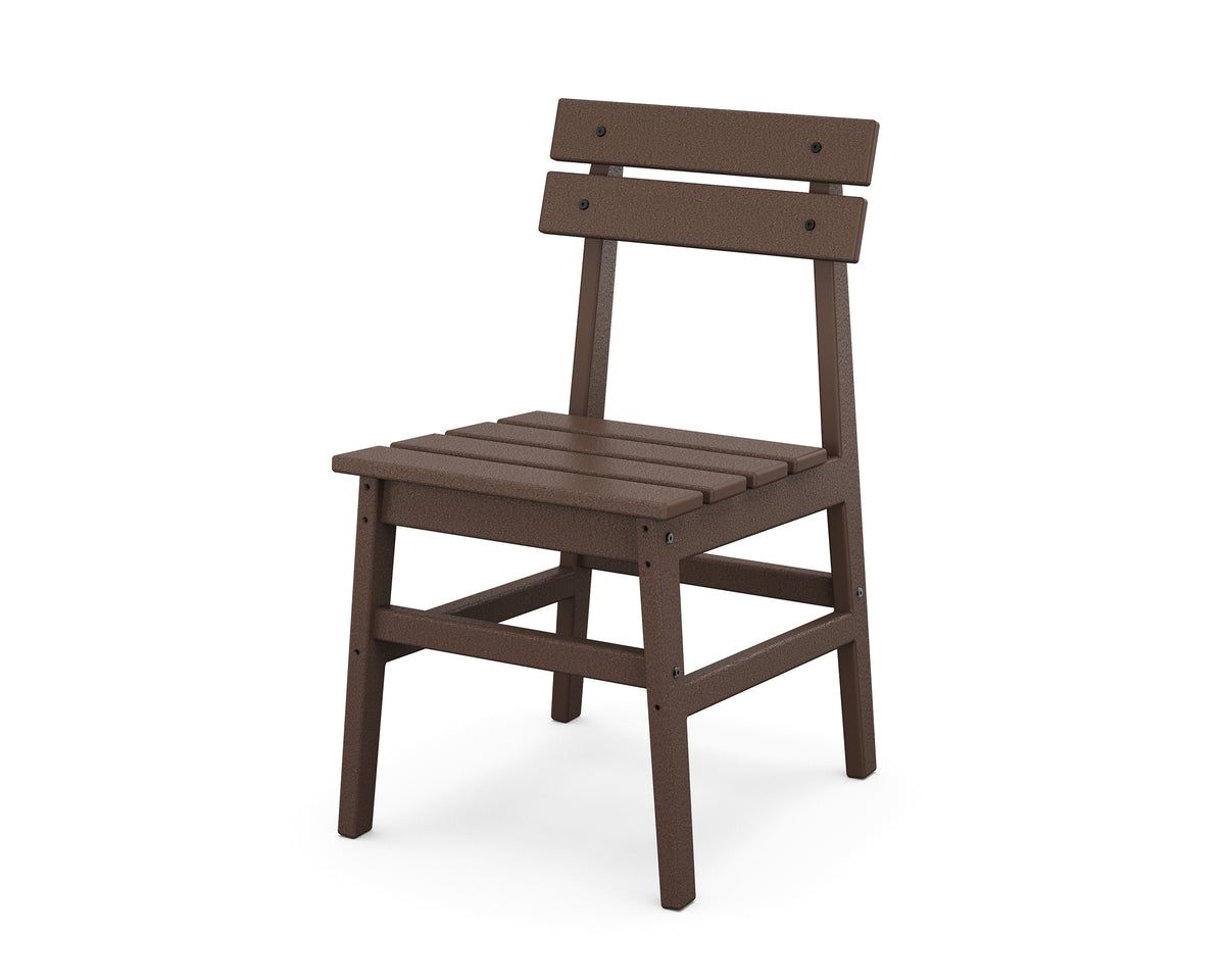 POLYWOOD Modern Studio Plaza Chair (Single) in Mahogany