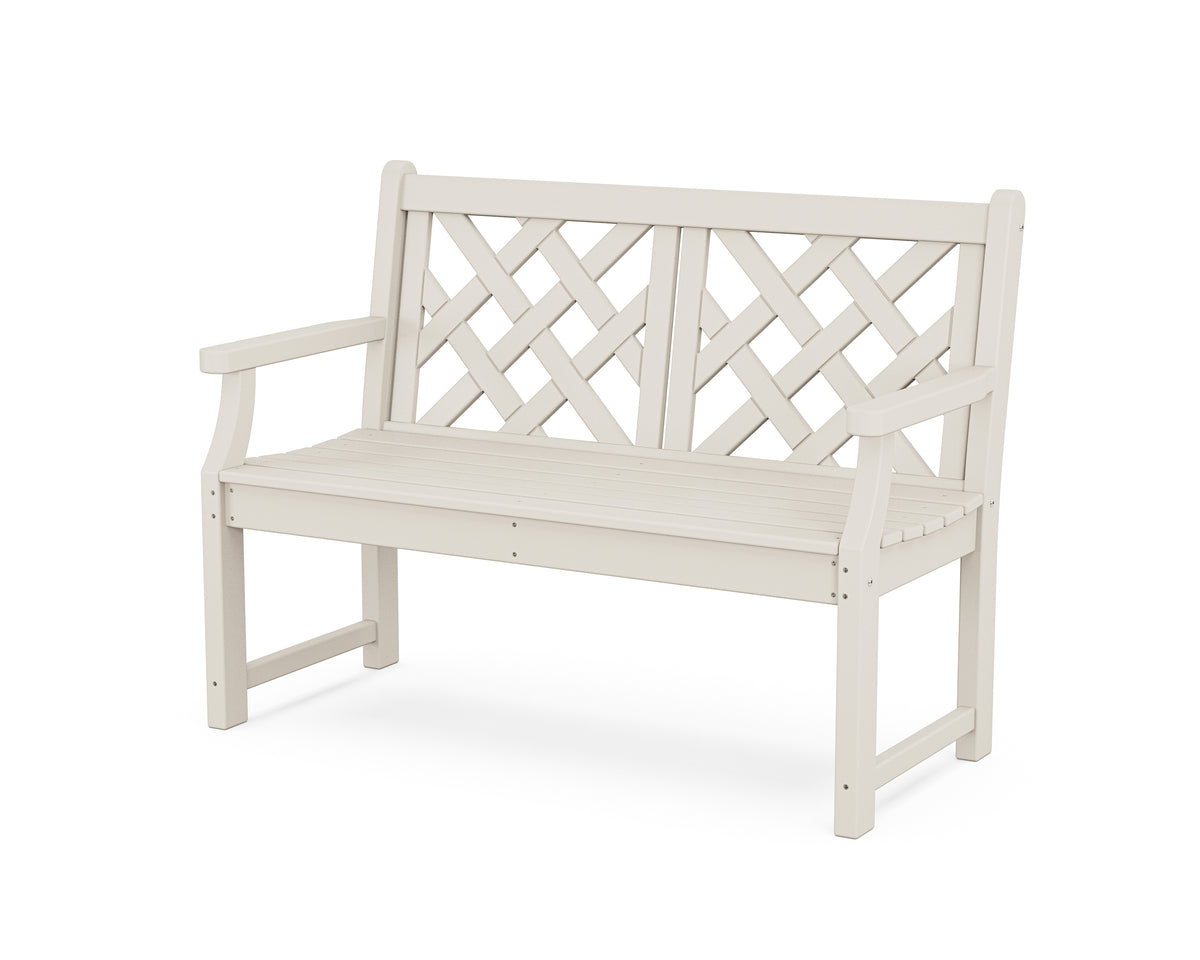 POLYWOOD Wovendale 48" Bench in Sand