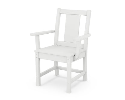 POLYWOOD Prairie Dining Arm Chair in White