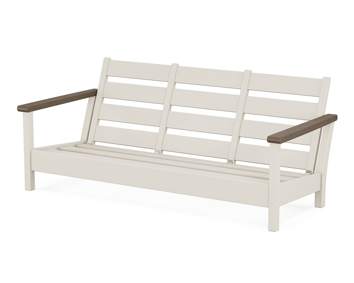 POLYWOOD Harbour Sofa Frame in Sand / Kona