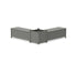 POLYWOOD 48" Nautical L-Shaped Planter Storage Bench Set - Large in Slate Grey