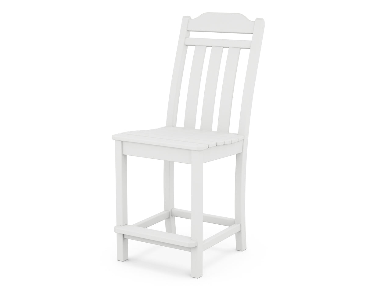 POLYWOOD Cottage Counter Side Chair in White