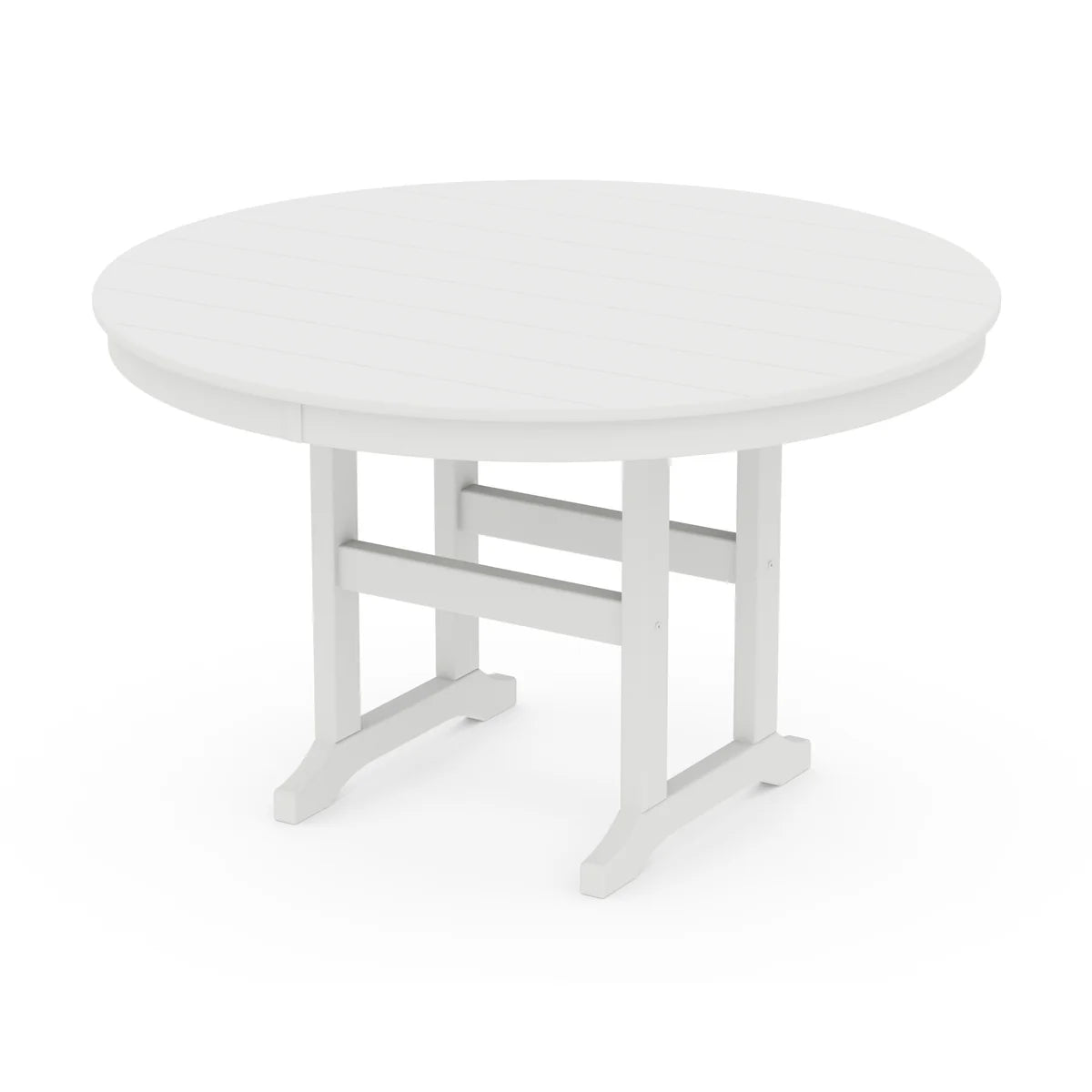 POLYWOOD 48" Round Farmhouse Dining Table
