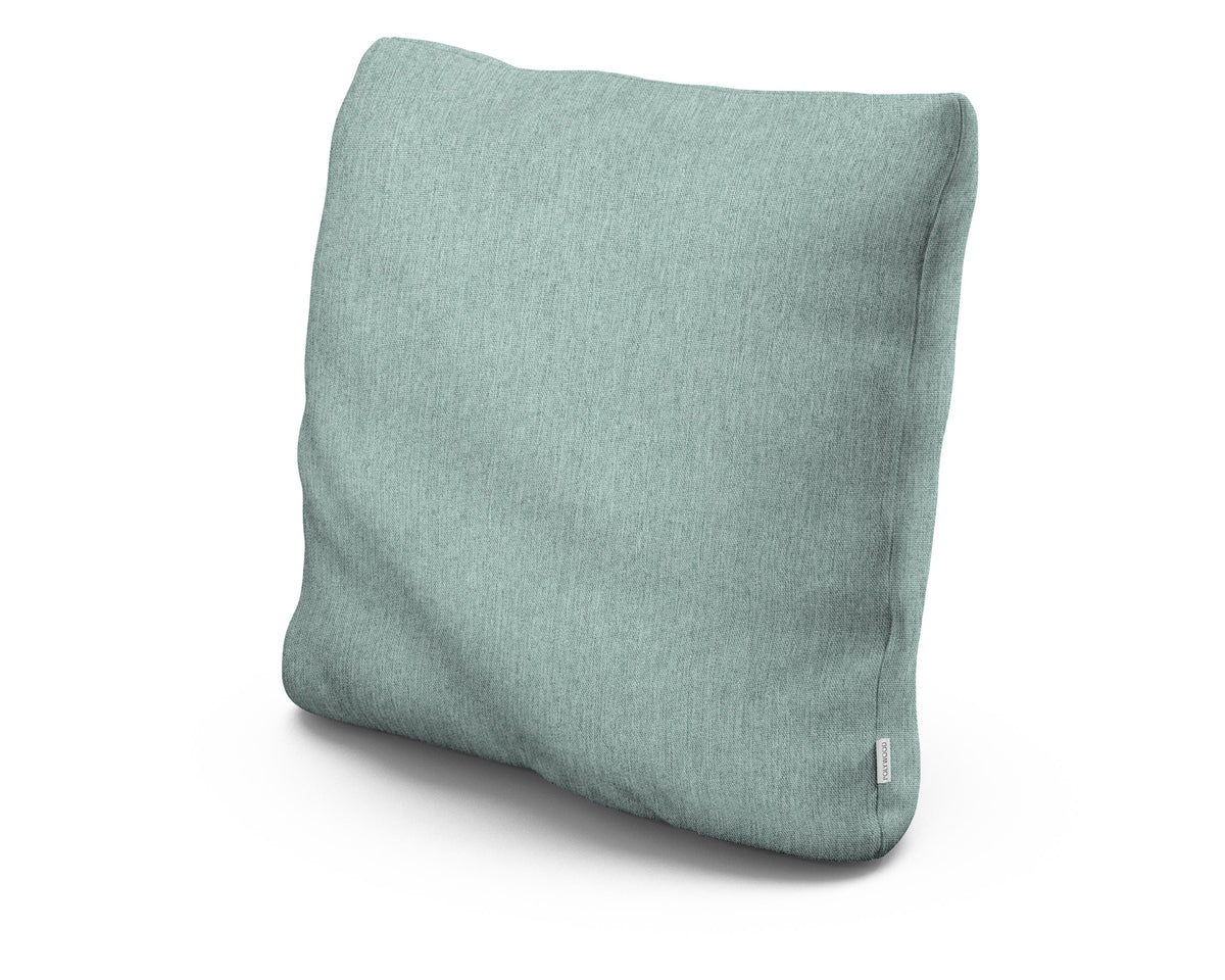 POLYWOOD 22" Outdoor Throw Pillow in Glacier Spa
